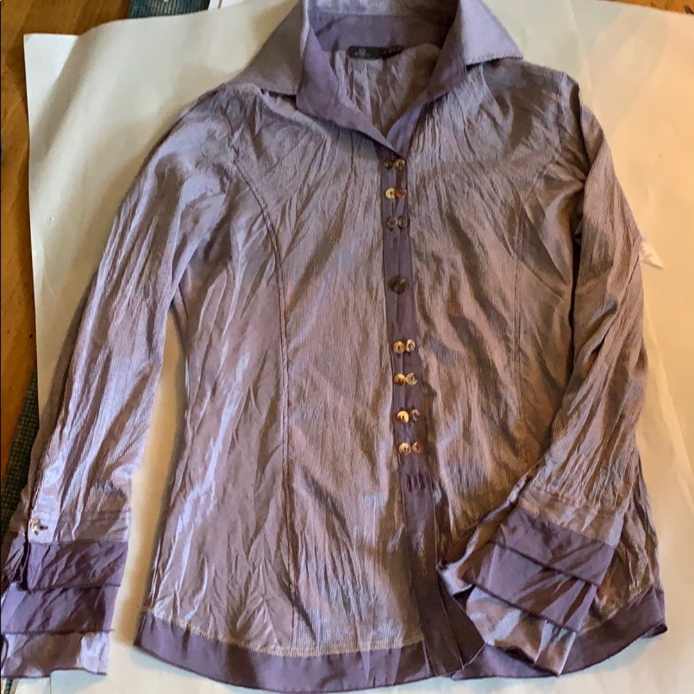 NWT DISMERO Italian Blouse. Sz L. NEIMAN MARCUS!